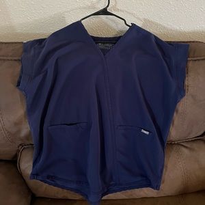 🖤Like New Womens Figs Rafaela Navy Scrub Top XLarge